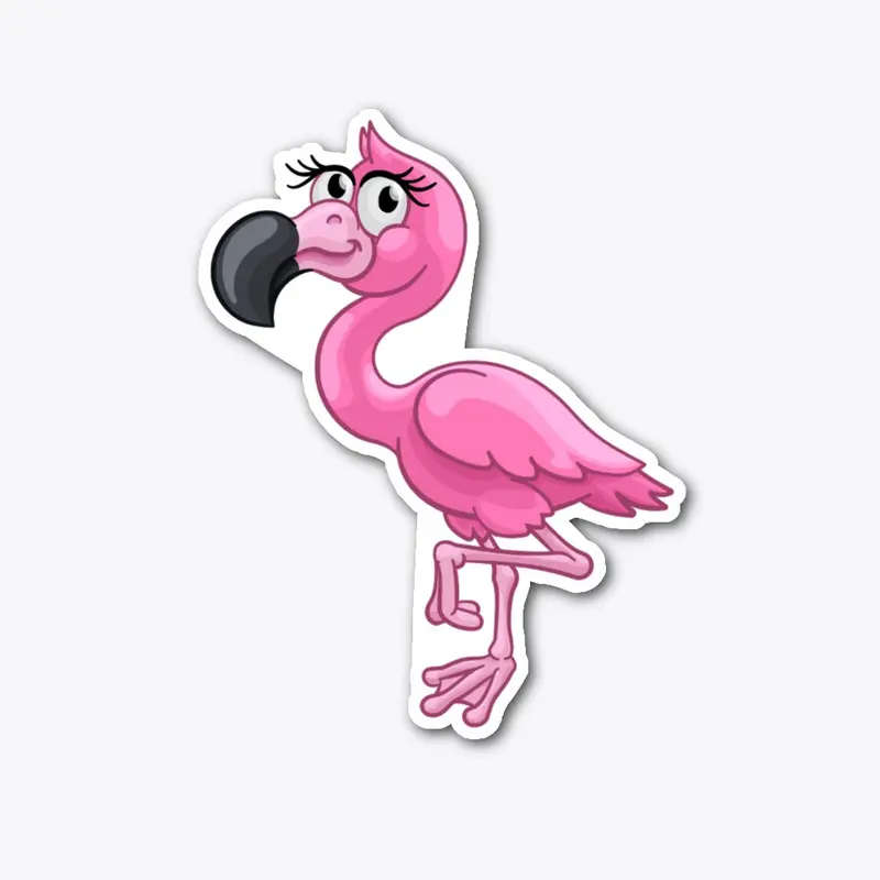 Cartoon Flamingo 