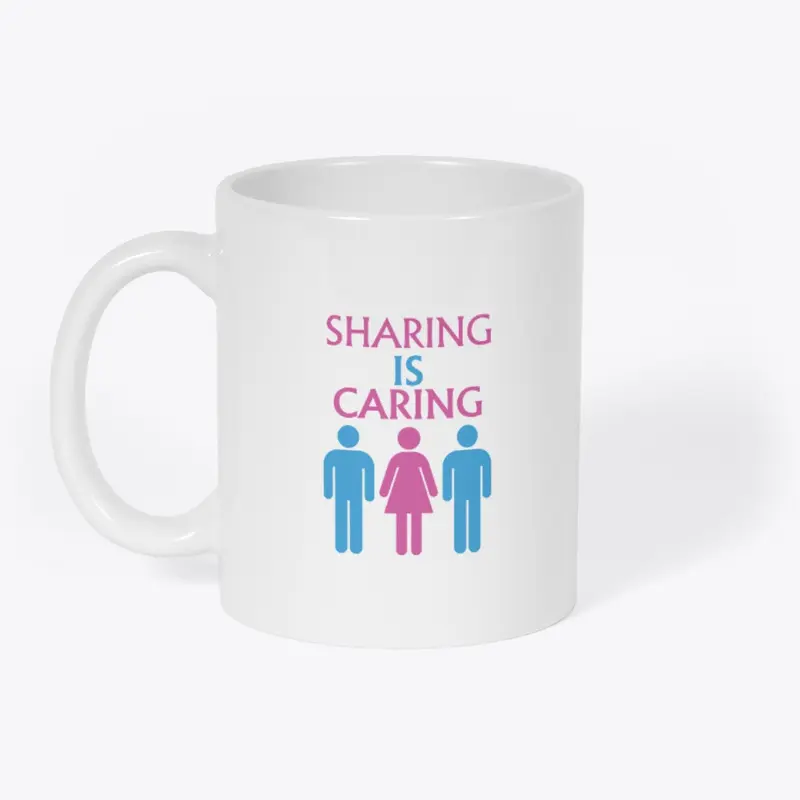 Sharing is caring Woman